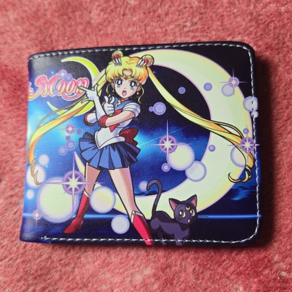 New Sailor moon anime manga leather wallet